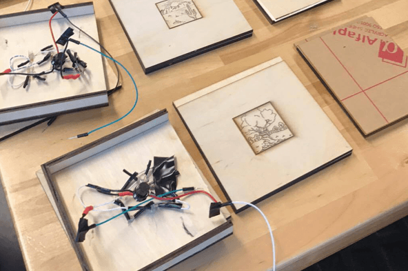 LED grid fabrication